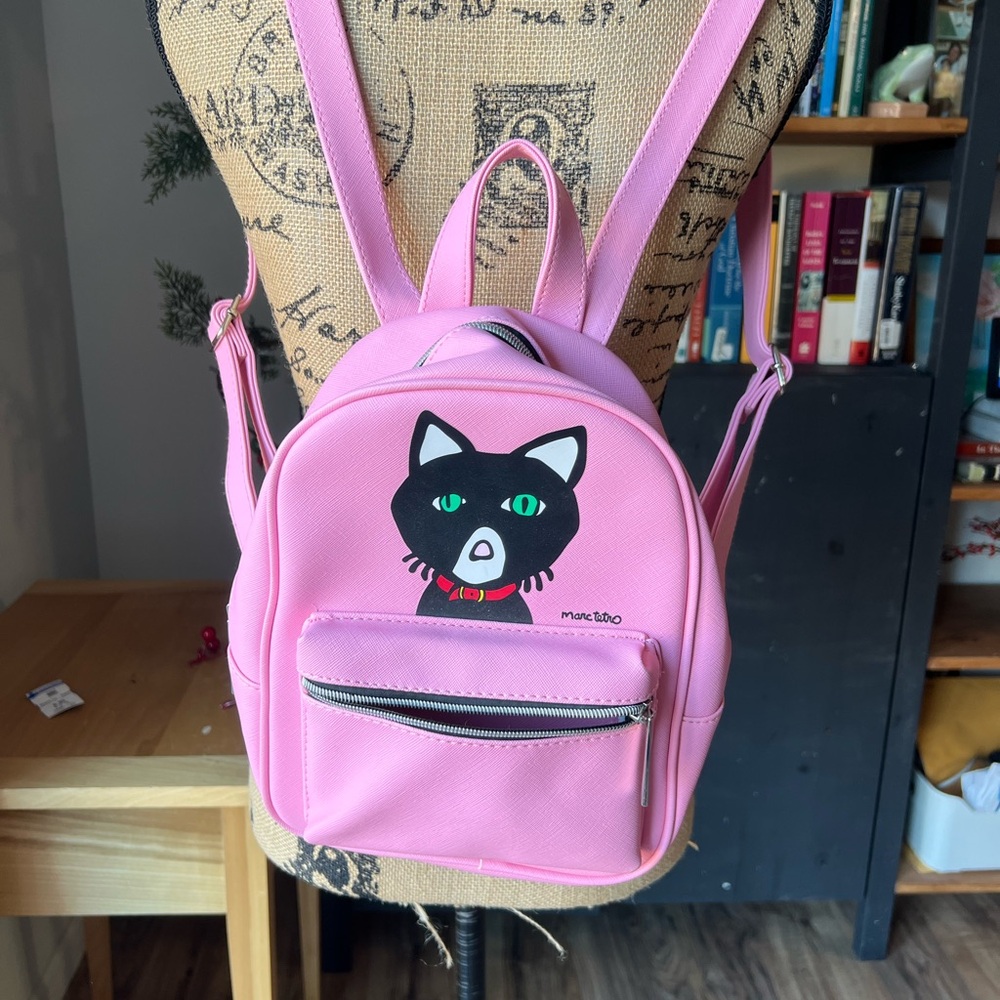 MaxTetro Pink Cat Design Women's Backpack